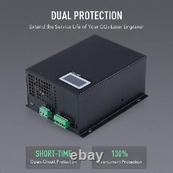 OMTech 60W Laser Power Supply with Digital Display for CO2 Laser Engraver Cutter