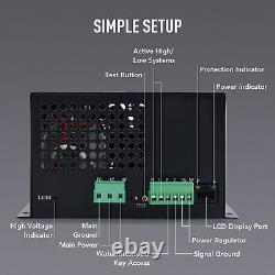 OMTech 60W Laser Power Supply with Digital Display for CO2 Laser Engraver Cutter