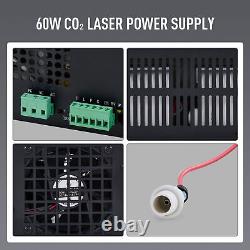 OMTech 60W Laser Power Supply with Digital Display for CO2 Laser Engraver Cutter