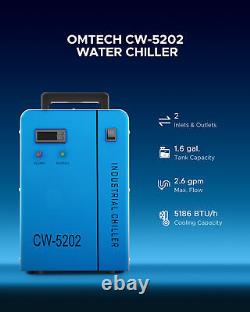 OMTech 6L Dual Water Chiller CW5202 for 2 CO2 Laser Cutting Engraving Machine