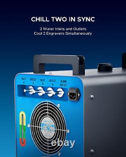 OMTech 6L Dual Water Chiller CW5202 for 2 CO2 Laser Cutting Engraving Machine