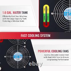 OMTech 6L Water Chiller for 50W-100W CO2 Laser Tube CNC Laser Engraver Cooling