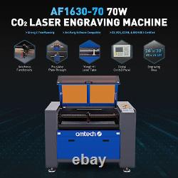 OMTech 70W 16x30in Autofocus CO2 Laser Engraver w. Best Choice Accessories Pack