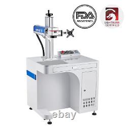 OMTech 7x7 30W Raycus Fiber Laser Marker & Engraver for Marking Gold Steel Metal