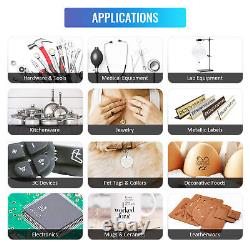 OMTech 7x7 30W Raycus Fiber Laser Marker & Engraver for Marking Gold Steel Metal