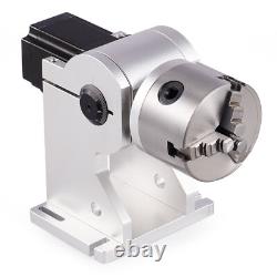 OMTech 80MM 3 Jaw Rotary Axis for 20W 30W 50W 60W Fiber Laser Marker Engraver