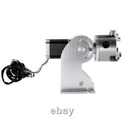 OMTech 80MM 3 Jaw Rotary Axis for 20W 30W 50W 60W Fiber Laser Marker Engraver
