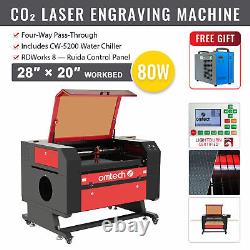 OMTech 80W 20x28 AutofocusCO2 Laser Engraver Machine w. CW-5200 Water Chiller
