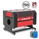 Omtech 80w 20x28 Co2 Laser Engraving Cutting Machine With Cw-5200 Water Chiller