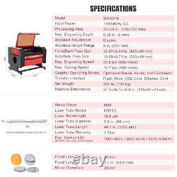 OMTech 80W 20x28 CO2 Laser Engraving Cutting Machine with CW-5200 Water Chiller