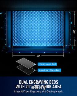 OMTech 80W 20x28 CO2 Laser Engraving Machine Autofocus with CW-5200 Chiller