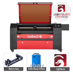 OMTech 80W 20x28 Inch CO2 Laser Cutter Engraver with Premium Accessories Combo