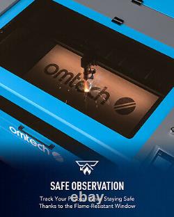 OMTech 80W 24x35 Autofocus CO2 Laser Cutter Engraver with Basic Accessories A
