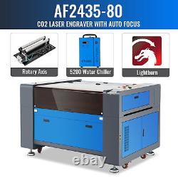 OMTech 80W 24x35 Autofocus CO2 Laser Cutter Engraver with Premium Accessories A