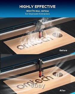 OMTech 80W Air Purifier 3 Stage Filter Smoke Purifier for CO2 Laser Engravers