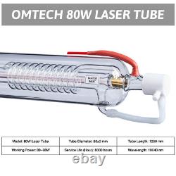 OMTech 80W EFR CO2 Laser Tube 1250mm for 50W CO2 Laser Engraver Cutting Machine