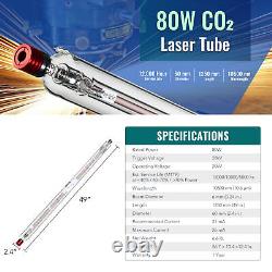 OMTech 80W YL H2 CO2 Laser Tube 10,000 hr. Life for CO2 Laser Engraver Cutter