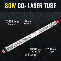 OMTech 80W YL H2 CO2 Laser Tube (Peak 100W) for CO2 Laser Engraver Cutter