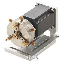 OMTech 80mm 360 Laser Engraver Rotary Axis Chuck for Rings Cups More 90deg Rise