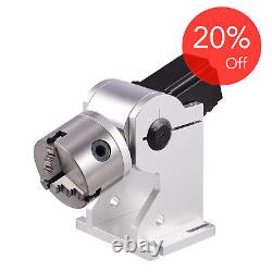 OMTech 80mm Ring Marking Tool for Metal Jewelry More 360 3 Jaw Laser Rotary Axis