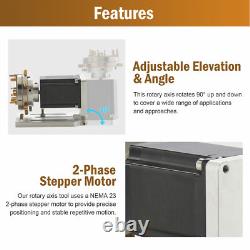 OMTech 80mm Ring Rotary Axis Chuck Attachment for Fiber Laser Marking Machine