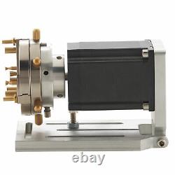 OMTech 80mm Rotary Axis 90deg 360 Rotary Attachment for Laser Etching Machines