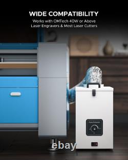 OMTech 85W Pure Air Fume Extractor Smoke Absorber for CO2 Laser Engraver Cutter
