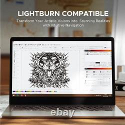 OMTech 90W Commercial CO2 Laser Engraver Cutter 20x28 Working Area LightBurn
