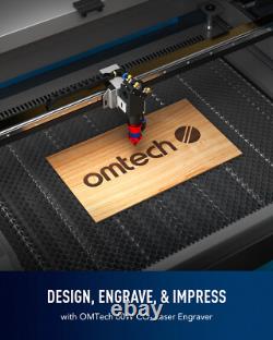 OMTech Autofocus 60W 20x28in CO2 Laser Engraver With Premium Accessories Combo