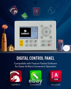 OMTech Autofocus 60W 20x28in CO2 Laser Engraver With Premium Accessories Combo
