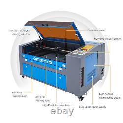 OMTech CO2 Laser Engraver 60W 24x16 Cutting Engraving Machine with Rotary Axis