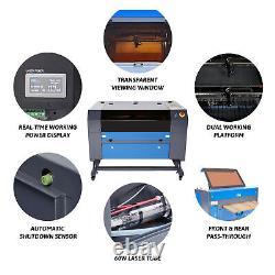 OMTech CO2 Laser Engraver Cutter 60W 28x20 70x50cm Engraving Cutting Machine
