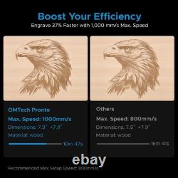 OMTech CO2 Laser Engraving Cutter Engraver Machine with Autofocus 90W Pronto 35