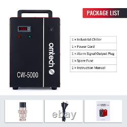 OMTech CW-5000 Industrial Water Chiller for CO2 Laser Engraving Cutting Machines