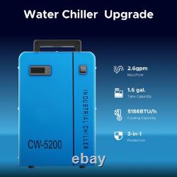 OMTech CW-5200 Industrial Water Chiller for CO2 Laser Engraver Cutter Marker 6L