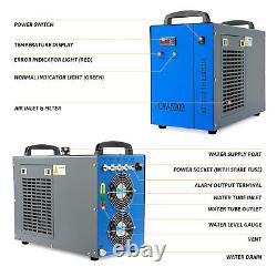 OMTech CW-5202 Water Chiller for CO2 Laser Cutter Engraver with 2 Pack Coolant