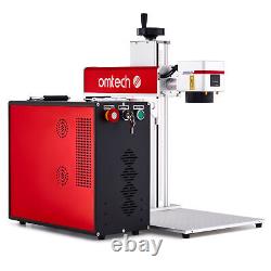 OMTech Color Fiber Laser 30W JPT MOPA Metal Laser Engraver 175x175 Red Dot More