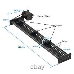 OMTech Cylindrical Rotary Axis Roller for CO2 Laser Engraver Cutter w 3 Clamps