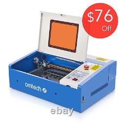 OMTech DF0812-40BW 40W 8x12 in K40 CO2 Laser Engraver Engraving Marking Machine