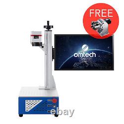 OMTech Dektop Fiber Laser Marking Machine 7.9x7.9 30W Engraver Metal Marker