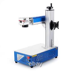OMTech FM6969-30D 30W Fiber Laser Marker Engraver 6.9x6.9 Bed with Rotary Axis