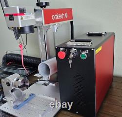 OMTech FM6969-30 30W MOPA Laser Engraving Machine 6.9 x 6.9 Area with 80w Rotary