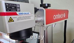 OMTech FM6969-30 30W MOPA Laser Engraving Machine 6.9 x 6.9 Area with 80w Rotary