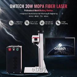 OMTech FM6969-30 30W MOPA Laser Engraving Machine 6.9 x 6.9 Area with 80w Rotary