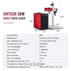 OMTech FM6969-30 30W MOPA Laser Engraving Machine 6.9 x 6.9 Area with 80w Rotary
