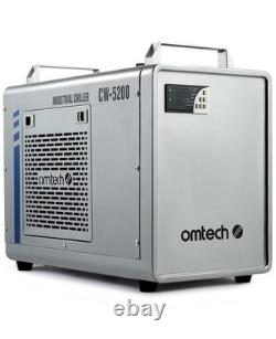OMTech Industrial Water Chiller CW-5200 for 50-150W CO2 Laser Engraver Cutter