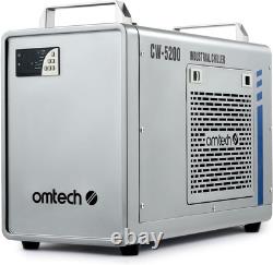 OMTech Industrial Water Chiller CW-5200 for 50-150W CO2 Laser Engraver Cutter