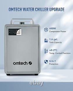 OMTech Industrial Water Chiller for 50W 60W 80W CO2 Laser Engraver Cutter CW5200