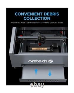 OMTech K40+ 45W CO2 Laser Engraver, 12x8 Desktop Laser Cutter & Engraving M