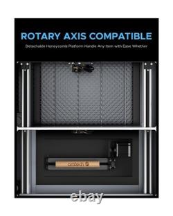 OMTech K40+ 45W CO2 Laser Engraver, 12x8 Desktop Laser Cutter & Engraving M